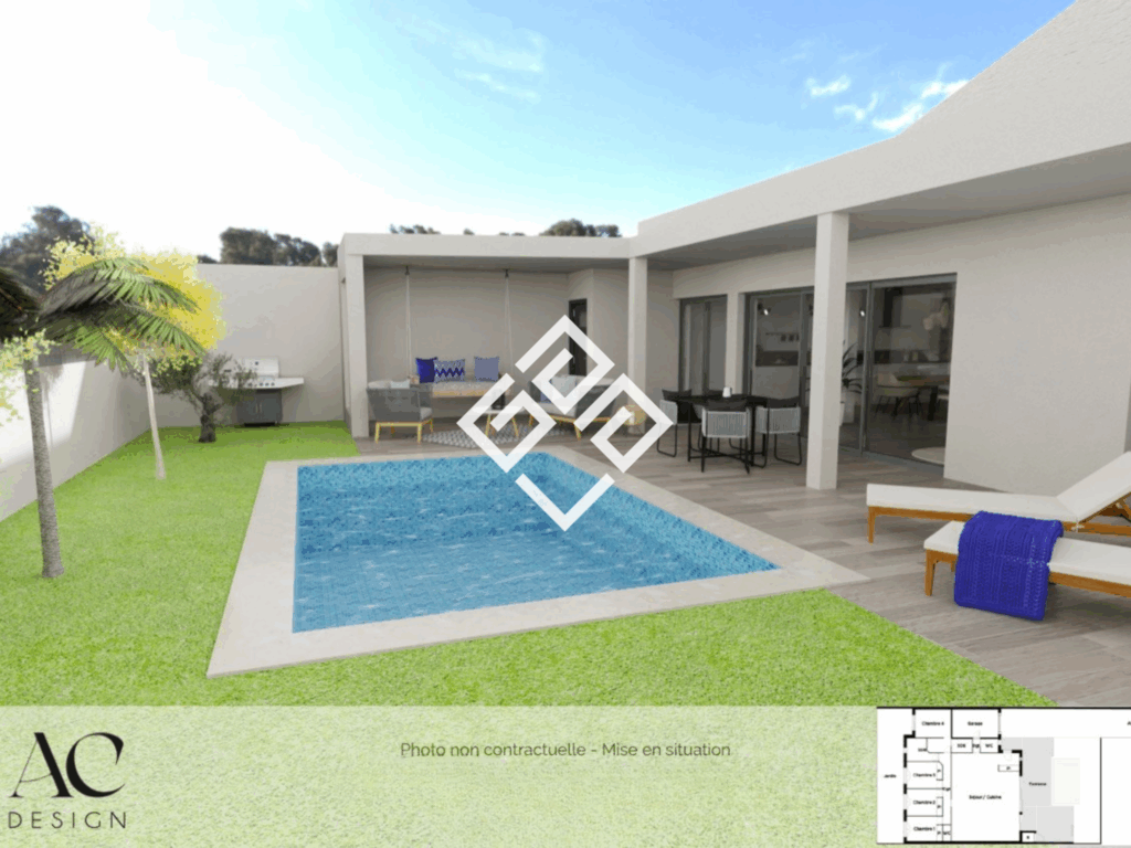 Villa de plain-pied aux prestations d’exception.