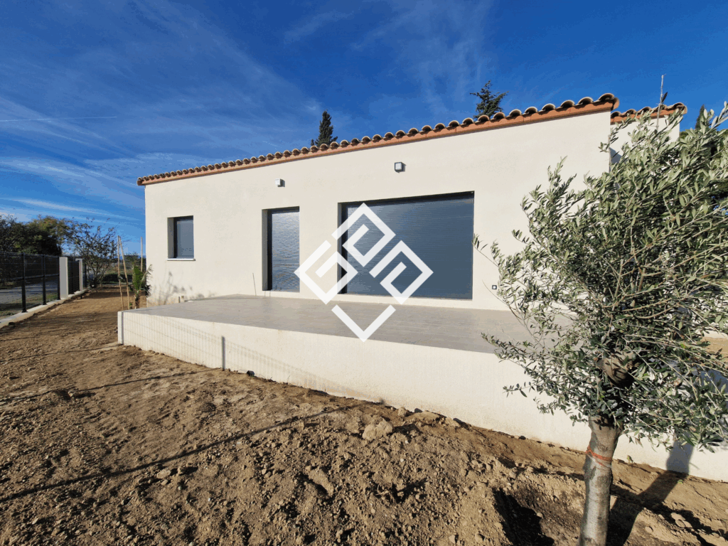 Villa neuve 4 faces de plain-pied à 10 min de Narbonne