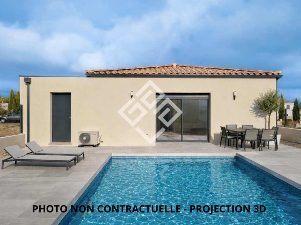 Villa neuve de plain-pied dans un quartier paisible