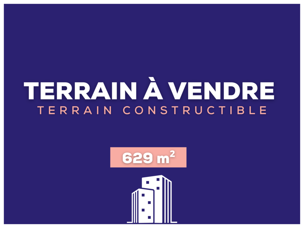 Terrain viabilisé de 629 m2 avec vue dégagée